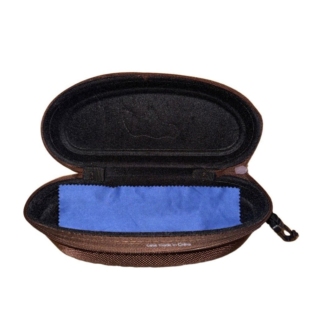 Maui Jim Brown Sunglasses Hard Case w/ Clasp Clip - Picture 4 of 6